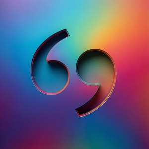 Negative Space Quotation Marks