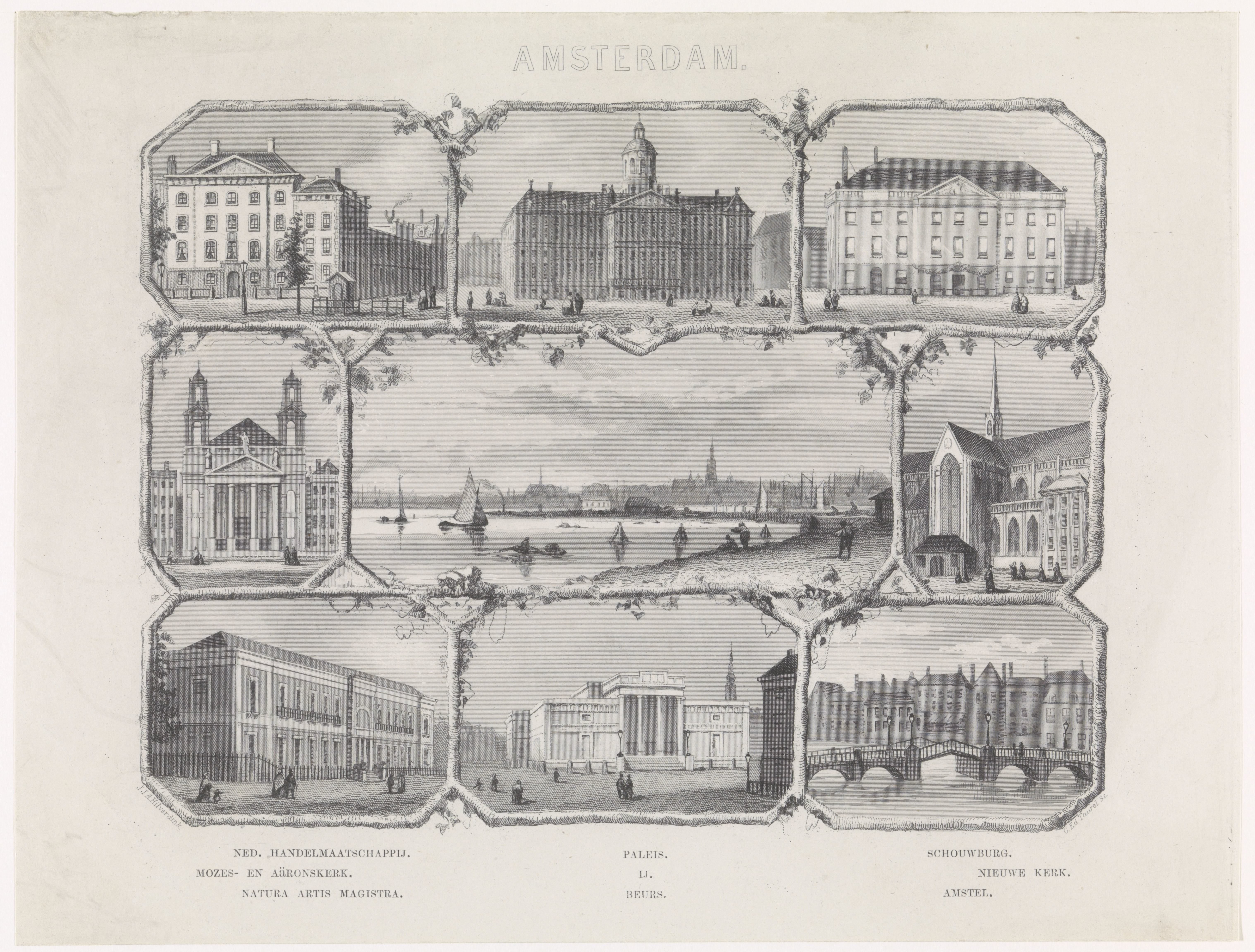 Negen gezichten te Amsterdam by Edouard Taurel