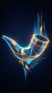 Neon Abstract Shofar