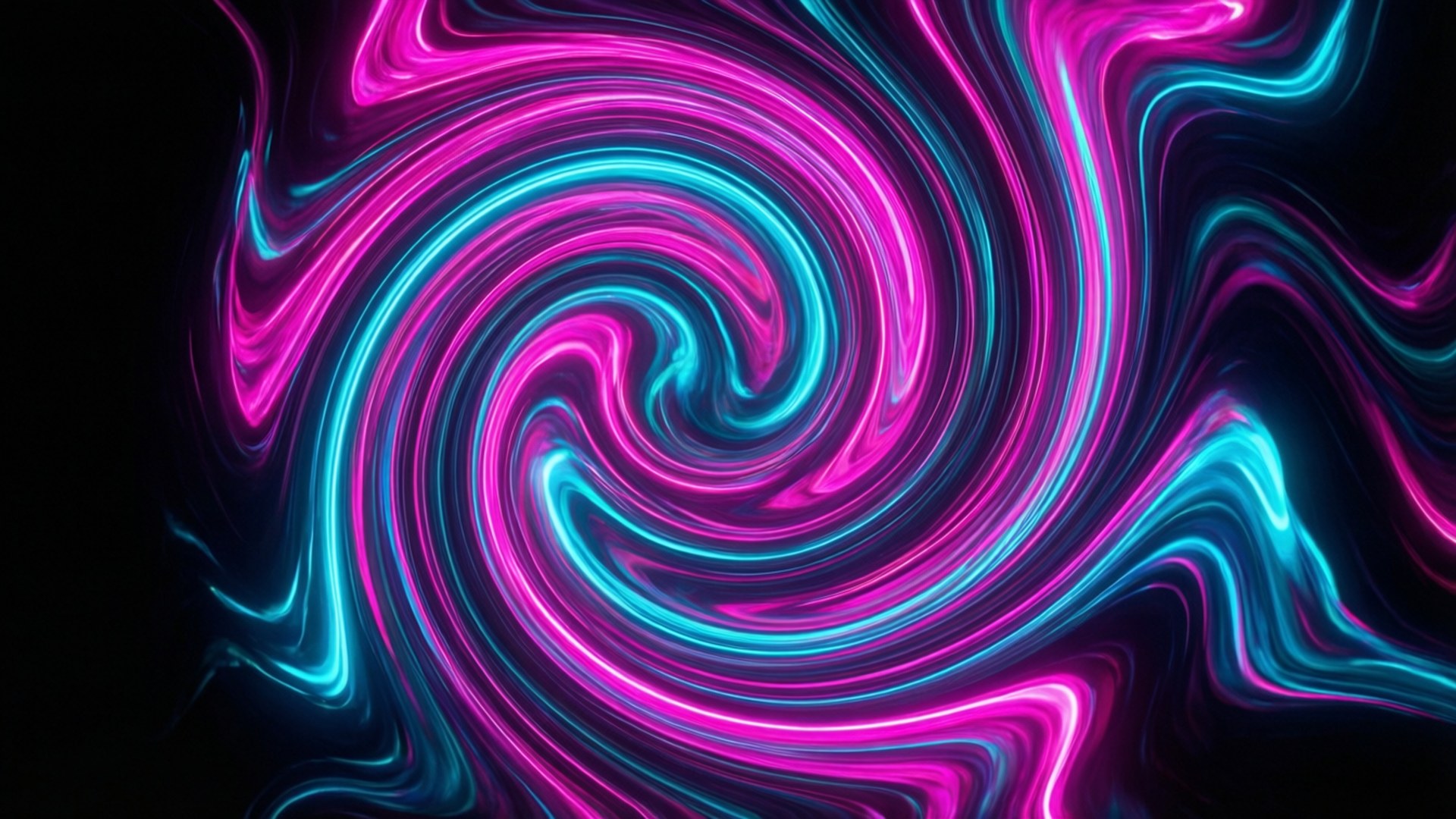 Neon Abstract Swirl by Wallpapers.art Studio