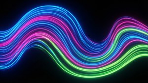 Neon Abstract Wave