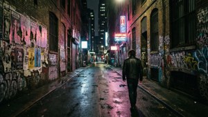 Neon Alley at Dusk