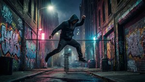 Neon Alley Dare Jump