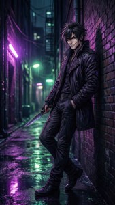 Neon Alley Night