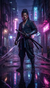 Neon Alley Night