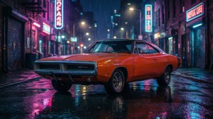 Neon Alley Night