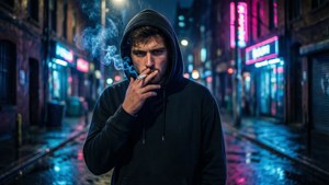 Neon Alley Portrait