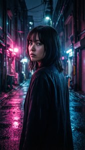 Neon Alley Rain