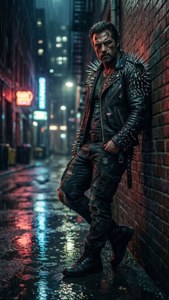 Neon Alley Warrior