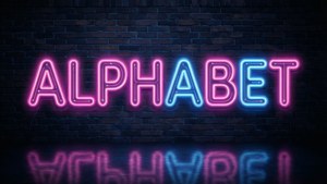Neon Alphabet Sign