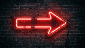 Neon Arrow Sign