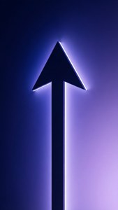 Neon Arrow Swipe Up