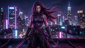 Neon Assassin Night