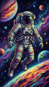 Neon Astronaut Gawx