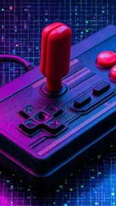 Neon Atari Joystick