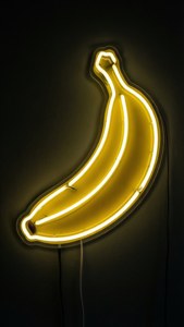 Neon Banana Emoji