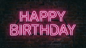 Neon Birthday Sign