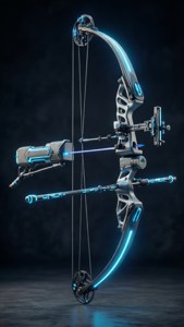Neon Blue Compound Bow