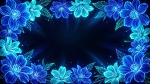 Neon Blue Glowing Border