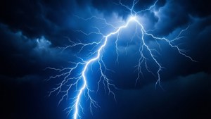 Neon Blue Lightning