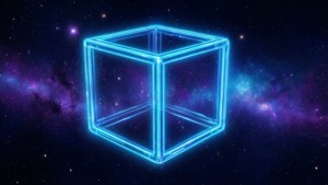 Neon Box in Space