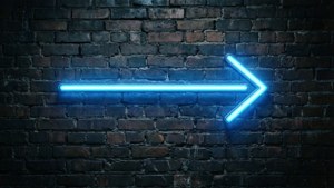Neon Brick Arrow