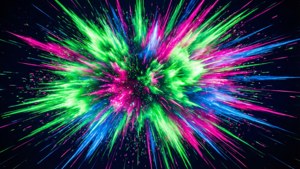 Neon Burst Explosion