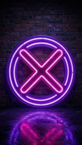 Neon Cancel Sign