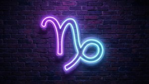 Neon Capricorn Synthwave