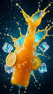 Neon Citrus Cocktail
