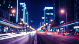 Neon City Blur
