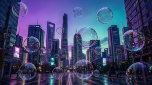 Neon City Bubbles