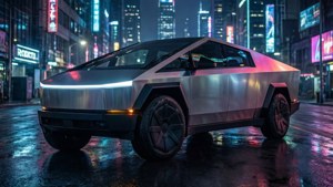 Neon City Cybertruck