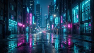 Neon City Glint