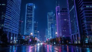 Neon City LED 4K