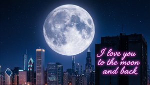 Neon City Moon