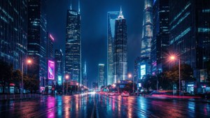 Neon City Night