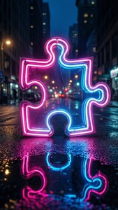 Neon City Night
