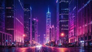 Neon City Ombre