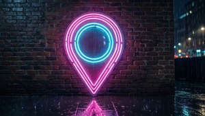 Neon City Pin