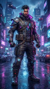 Neon City Raider