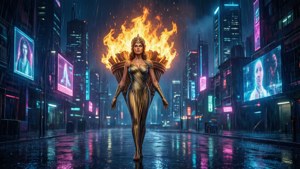 Neon City Rain