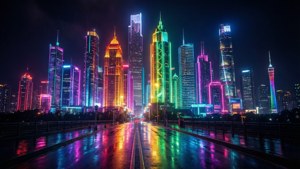 Neon City Rainbow