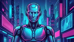 Neon City Robot