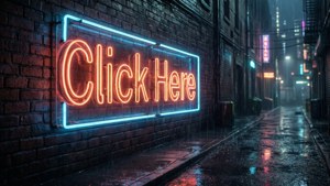 Neon Click Here Alley