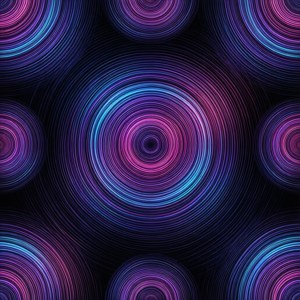 Neon Concentric Rings