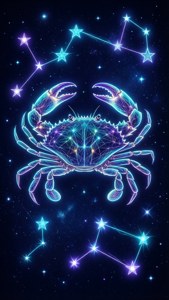 Neon Constellation Crab