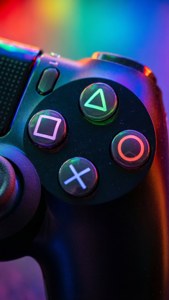 Neon Controller Close-Up