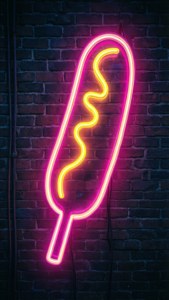 Neon Corn Dog Sign