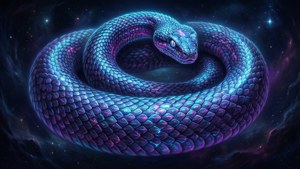 Neon Cosmic Ouroboros